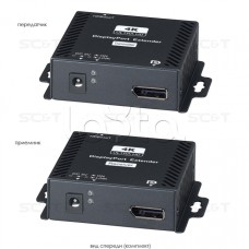 Комплект (передатчик + приёмник) для передачи DisplayPort + USB + RS232 SC&T DP02U